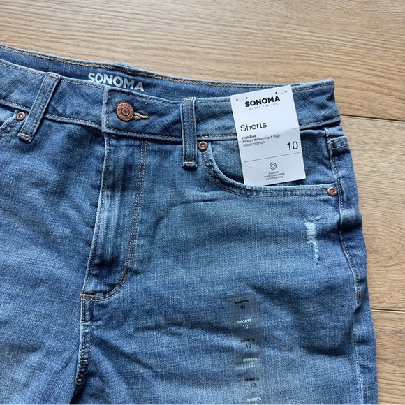 Sonoma High Rise Jean shorts 10 NWT - Picture 1 of 3